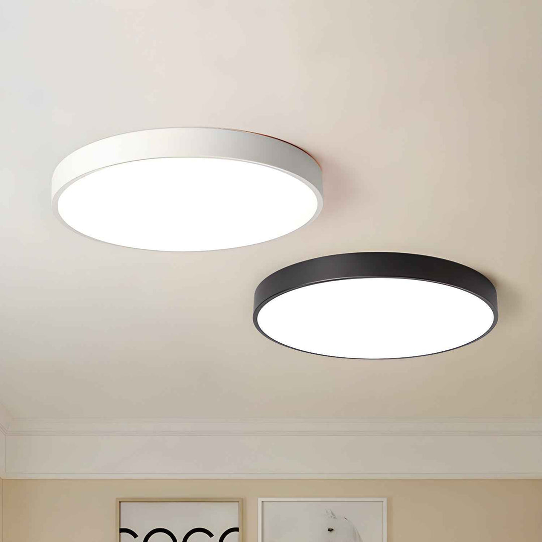 Plafonnier Izoriel Acrylique 20cm Noir LED 12W