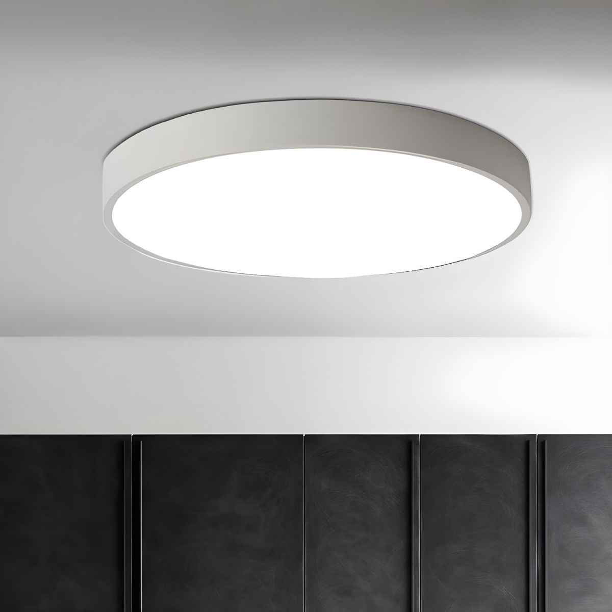 Plafonnier Izoriel Acrylique 20cm Noir LED 12W
