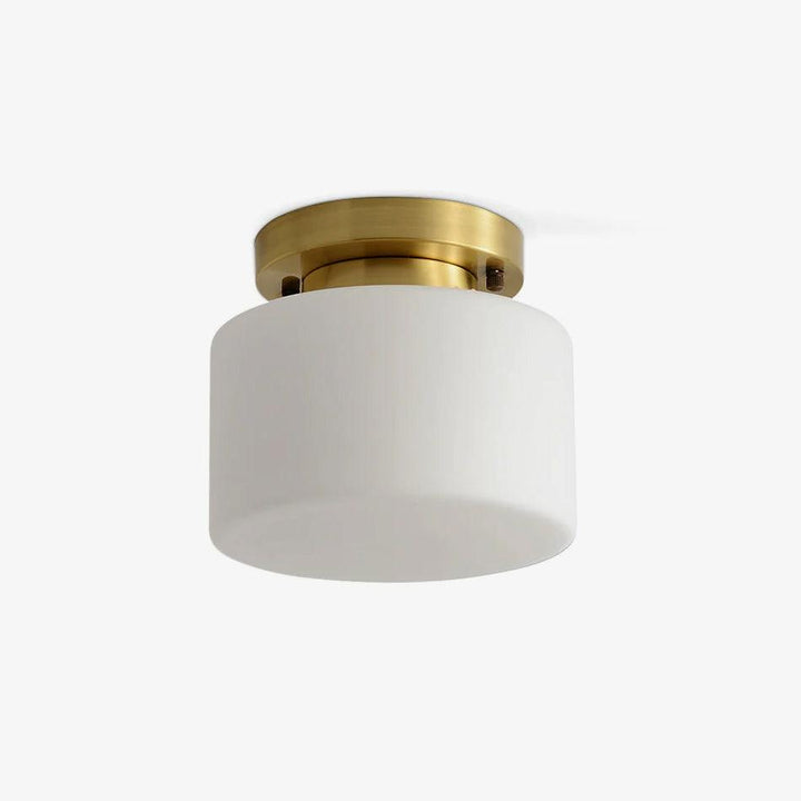 Elsilisra Plafonnier Flush Art Nordique Laiton Verre - Neutralighting
