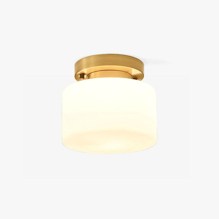 Elsilisra Plafonnier Flush Art Nordique Laiton Verre - Neutralighting