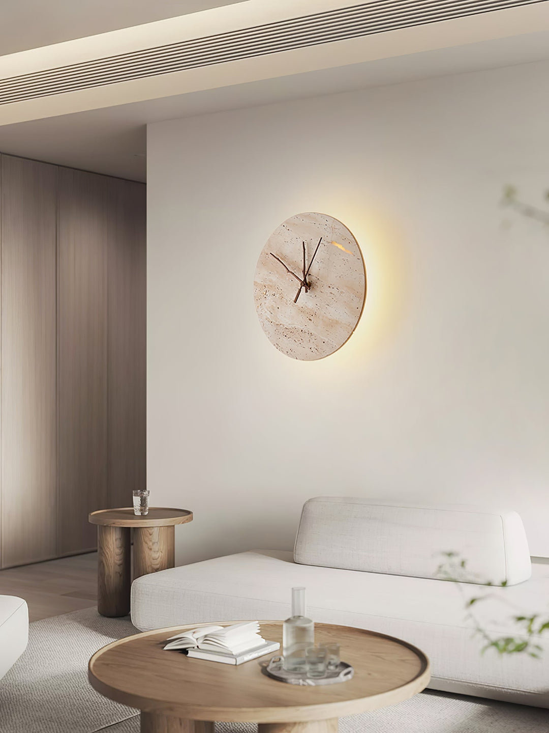Volira Applique Murale Minimaliste Travertin - Neutralighting