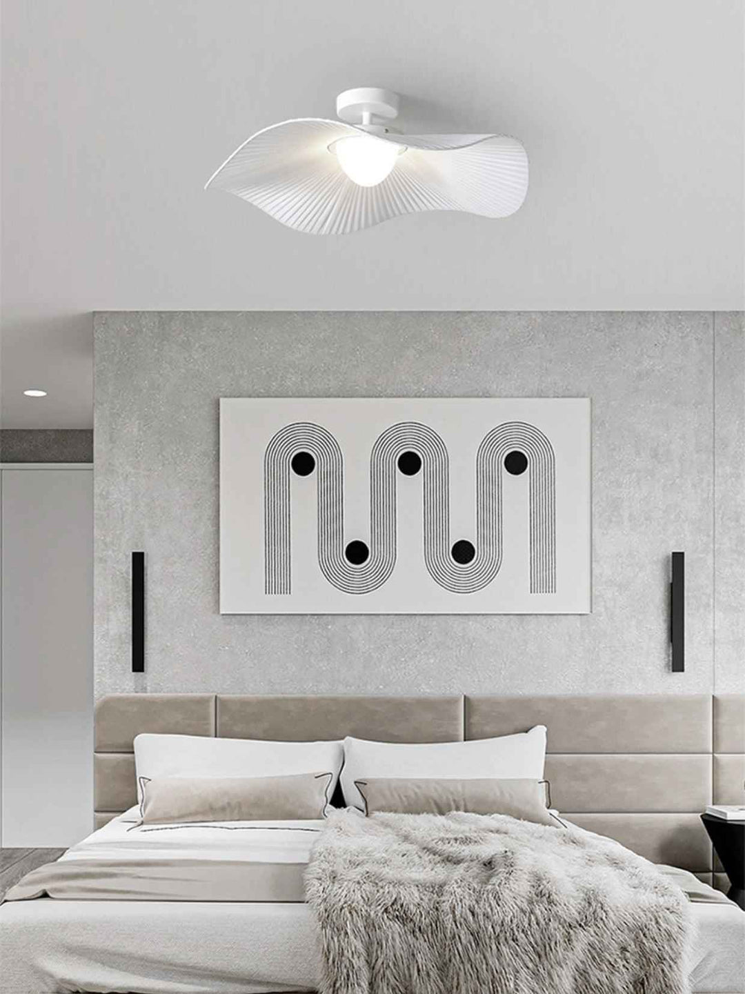 Lustra Métal 43cm Blanc LED 10W