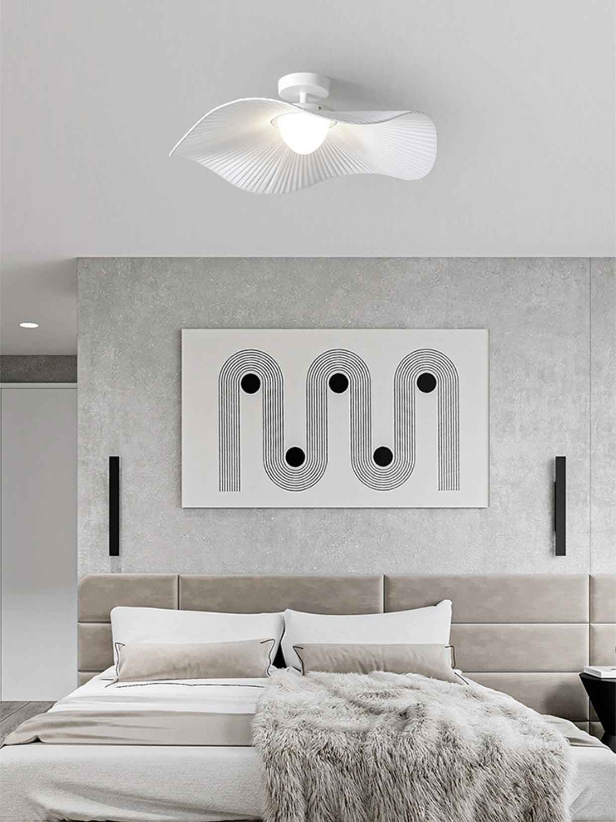 Lustra Métal 43cm Blanc LED 10W