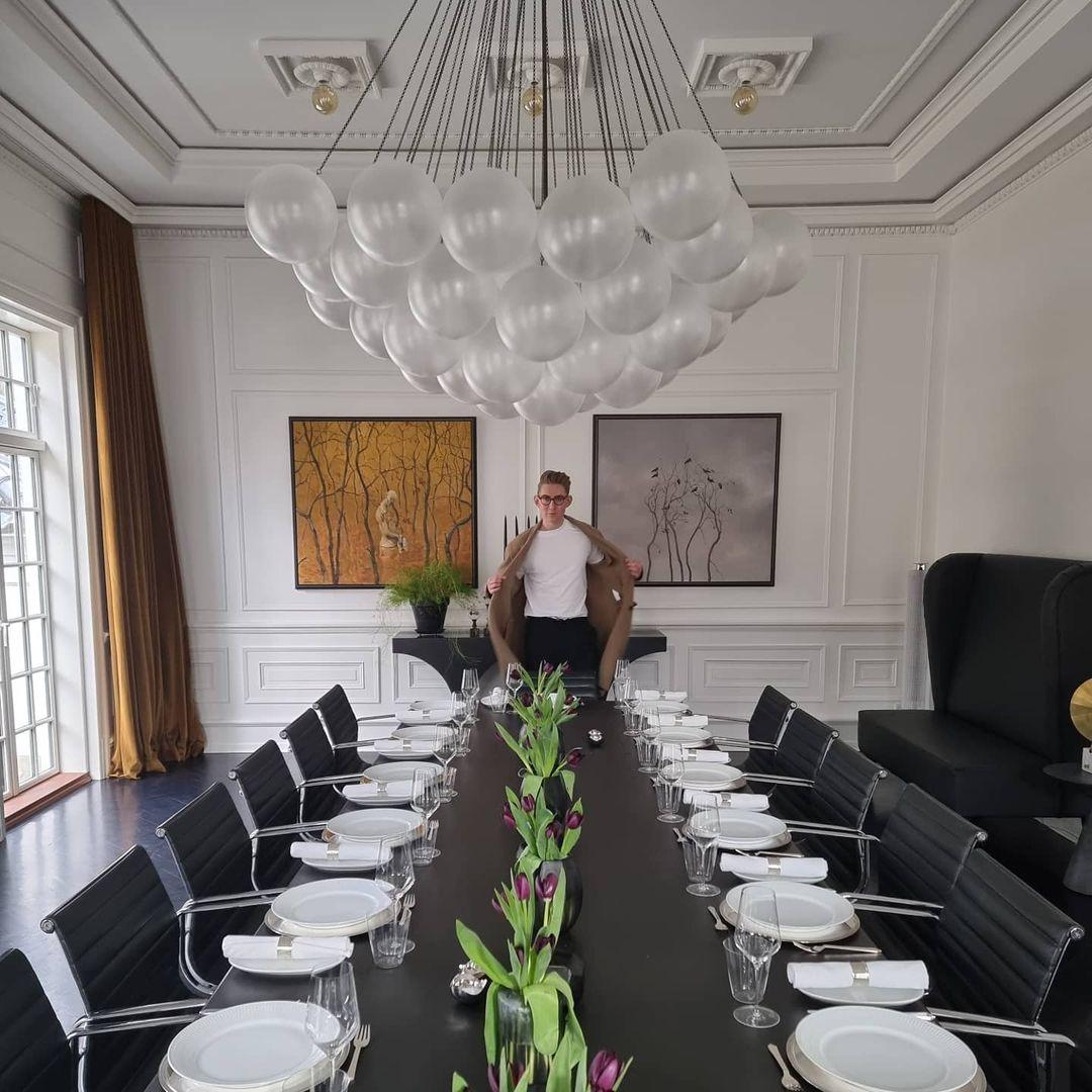 Lustra Chandelier Bulles en Verre Satiné - Neutralighting