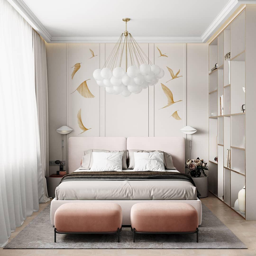 Lustra Chandelier Bulles en Verre Satiné - Neutralighting