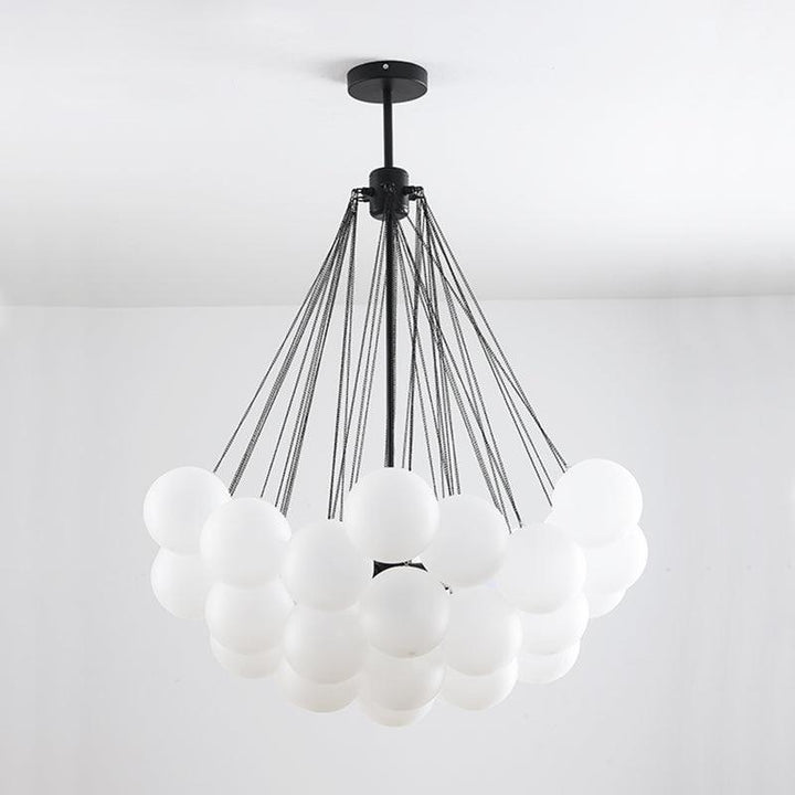 Lustra Chandelier Bulles en Verre Satiné - Neutralighting