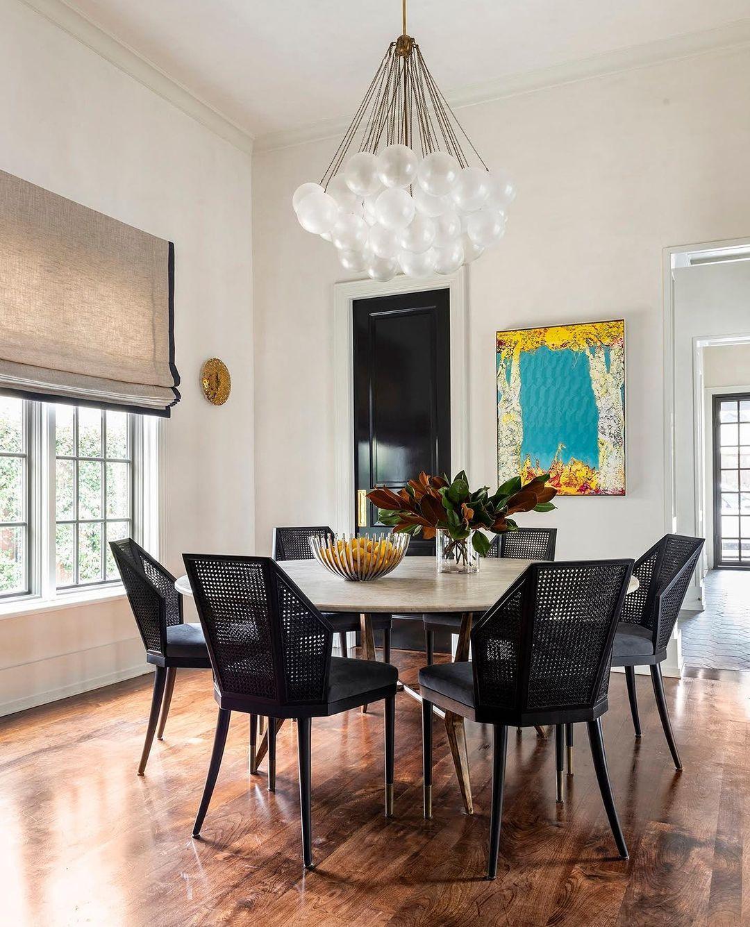 Lustra Chandelier Bulles en Verre Satiné - Neutralighting