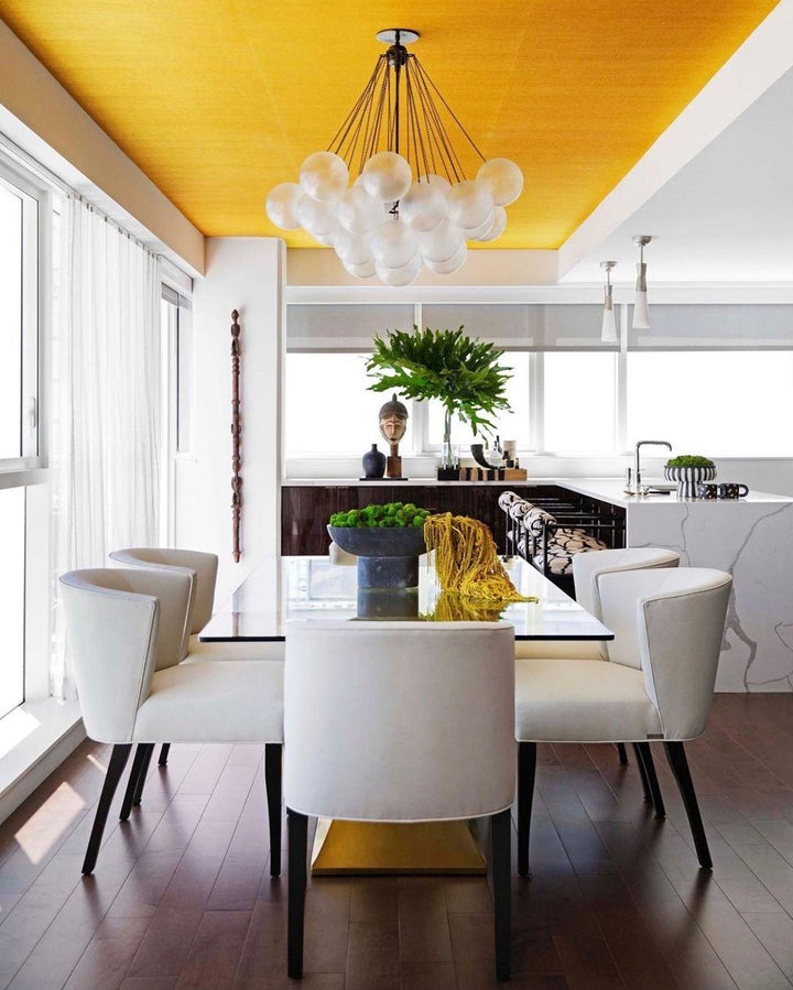 Lustra Chandelier Bulles en Verre Satiné - Neutralighting