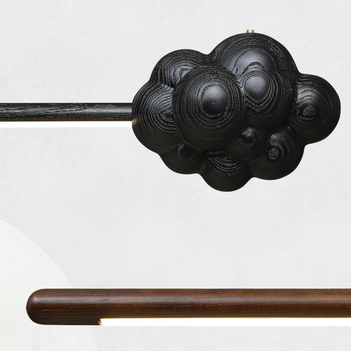Lustra Suspension Minérale Nuage Bois Minimaliste - Neutralighting