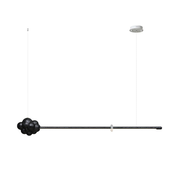 Lustra Suspension Minérale Nuage Bois Minimaliste - Neutralighting
