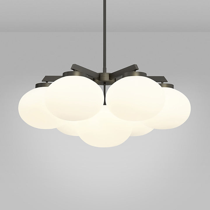 Edge Chandelier Métal Laiton Verre Élégance Premium - Neutralighting