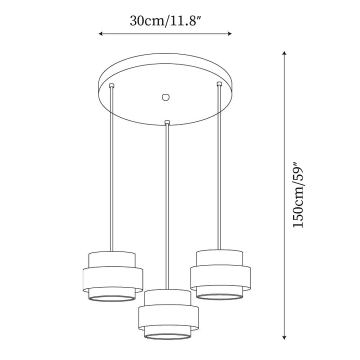 Perra Suspension Travertin - Neutralighting