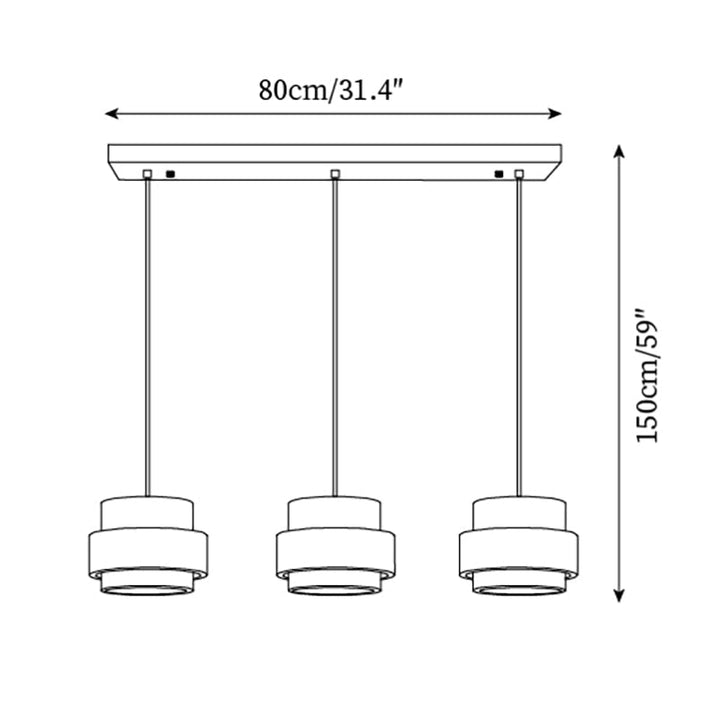 Perra Suspension Travertin - Neutralighting