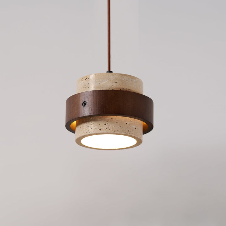Cumirora Suspension Cylindre Superposé en Travertin - Neutralighting
