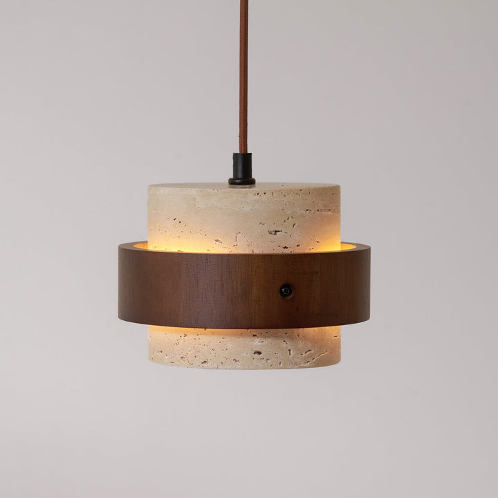Cumirora Suspension Cylindre Superposé en Travertin - Neutralighting