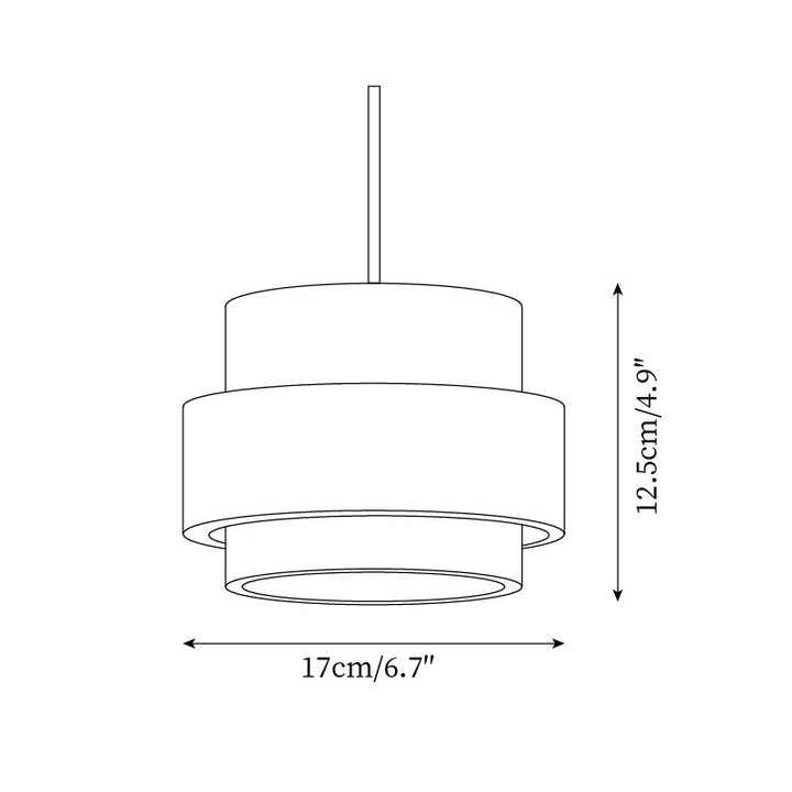 Avone Suspension à brancher en travertin et noyer - Neutralighting