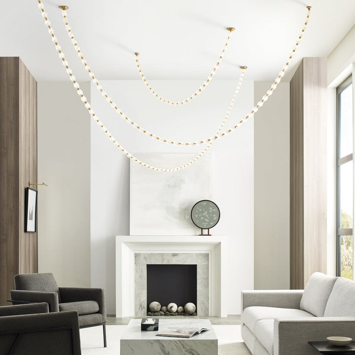 Karma Chandelier Métal Verre Minimaliste Moderne - Neutralighting