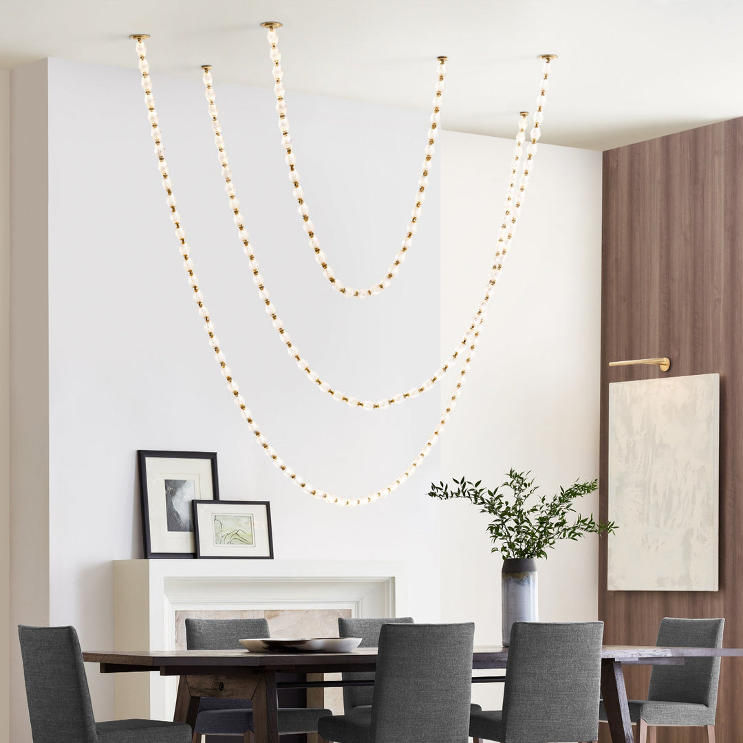 Karma Chandelier Métal Verre Minimaliste Moderne - Neutralighting