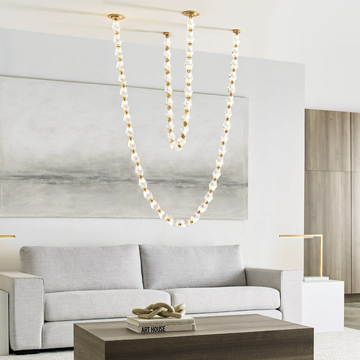 Karma Chandelier Métal Verre Minimaliste Moderne - Neutralighting