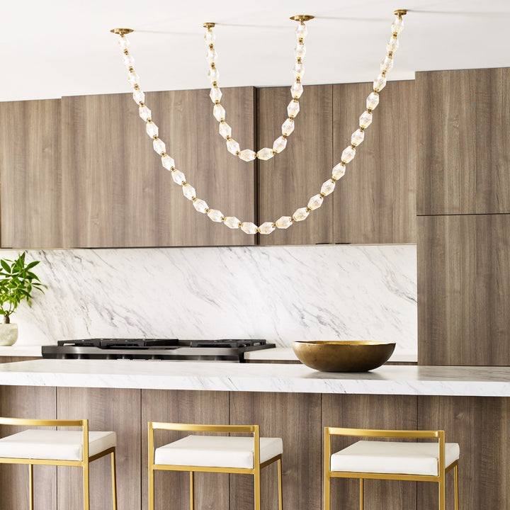Karma Chandelier Métal Verre Minimaliste Moderne - Neutralighting
