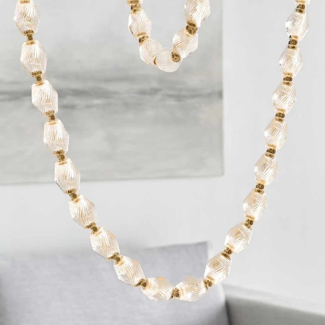 Karma Chandelier Métal Verre Minimaliste Moderne - Neutralighting