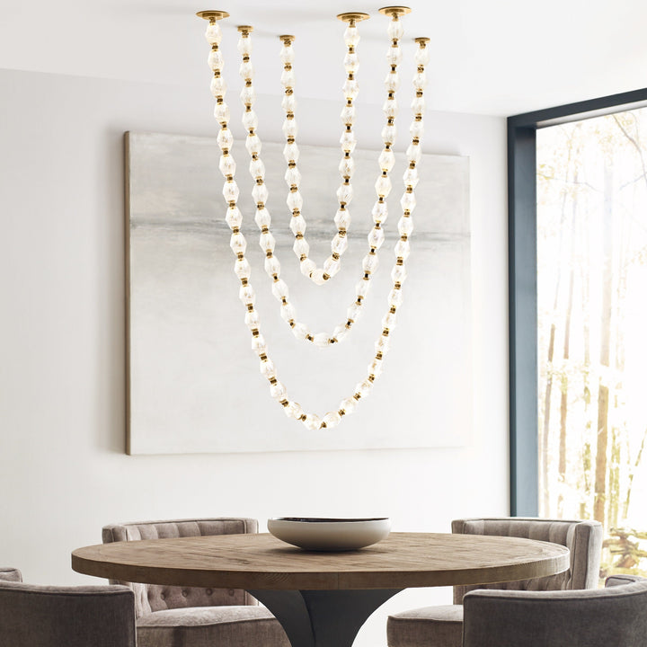 Karma Chandelier Métal Verre Minimaliste Moderne - Neutralighting