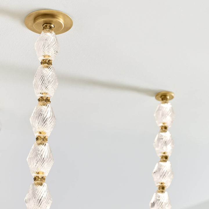 Karma Chandelier Métal Verre Minimaliste Moderne - Neutralighting