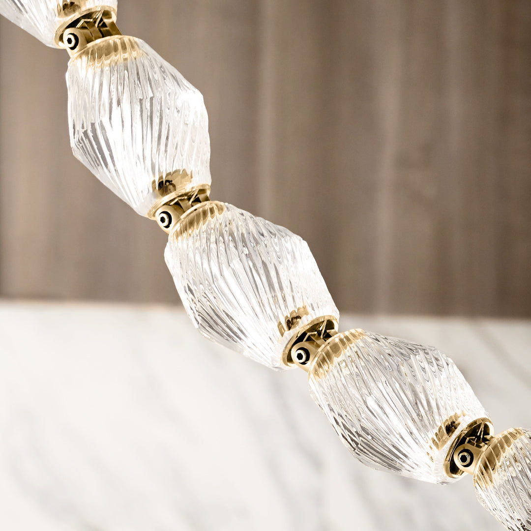 Karma Chandelier Métal Verre Minimaliste Moderne - Neutralighting