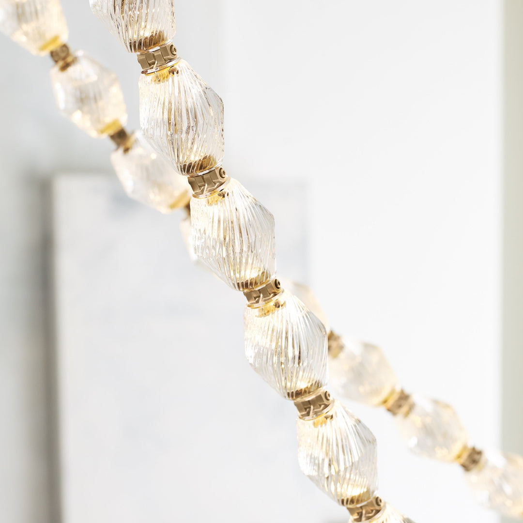 Karma Chandelier Métal Verre Minimaliste Moderne - Neutralighting