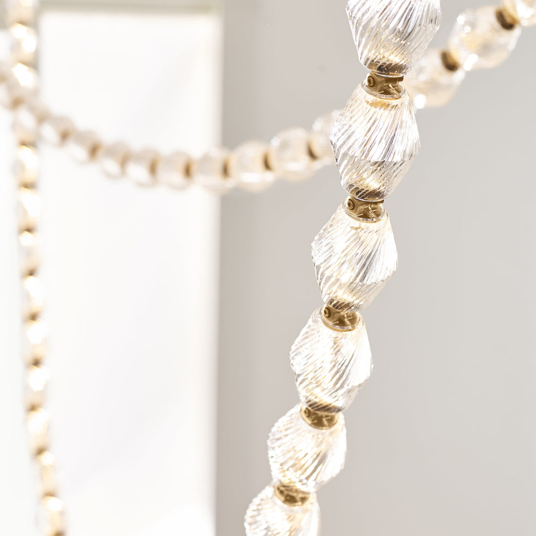 Karma Chandelier Métal Verre Minimaliste Moderne - Neutralighting