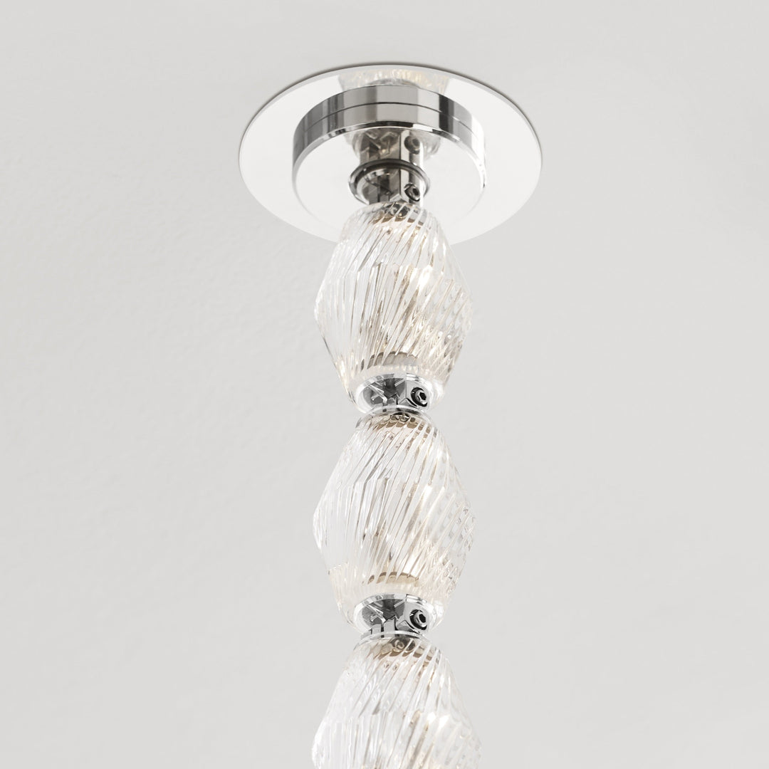 Karma Chandelier Métal Verre Minimaliste Moderne - Neutralighting