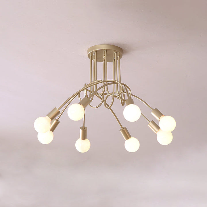 Oasis Lampe De Plafond Sputnik Métal Verre Art Unique - Neutralighting