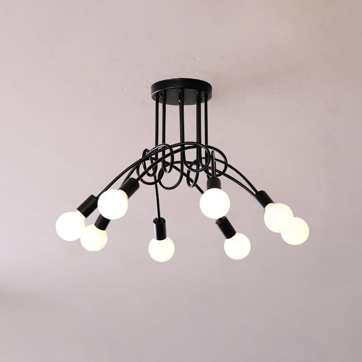 Oasis Lampe De Plafond Sputnik Métal Verre Art Unique - Neutralighting