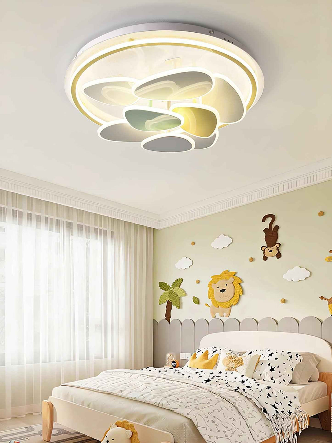 Lustra Acrylique 63cm Blanc LED