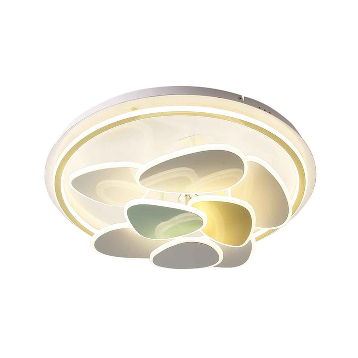 Lustra Acrylique 63cm Blanc LED