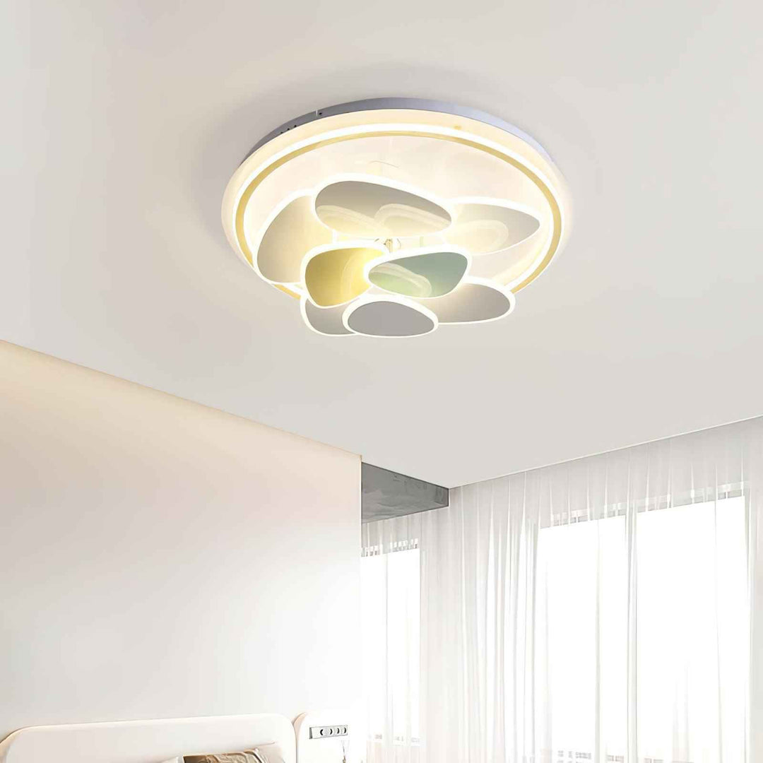Lustra Acrylique 63cm Blanc LED
