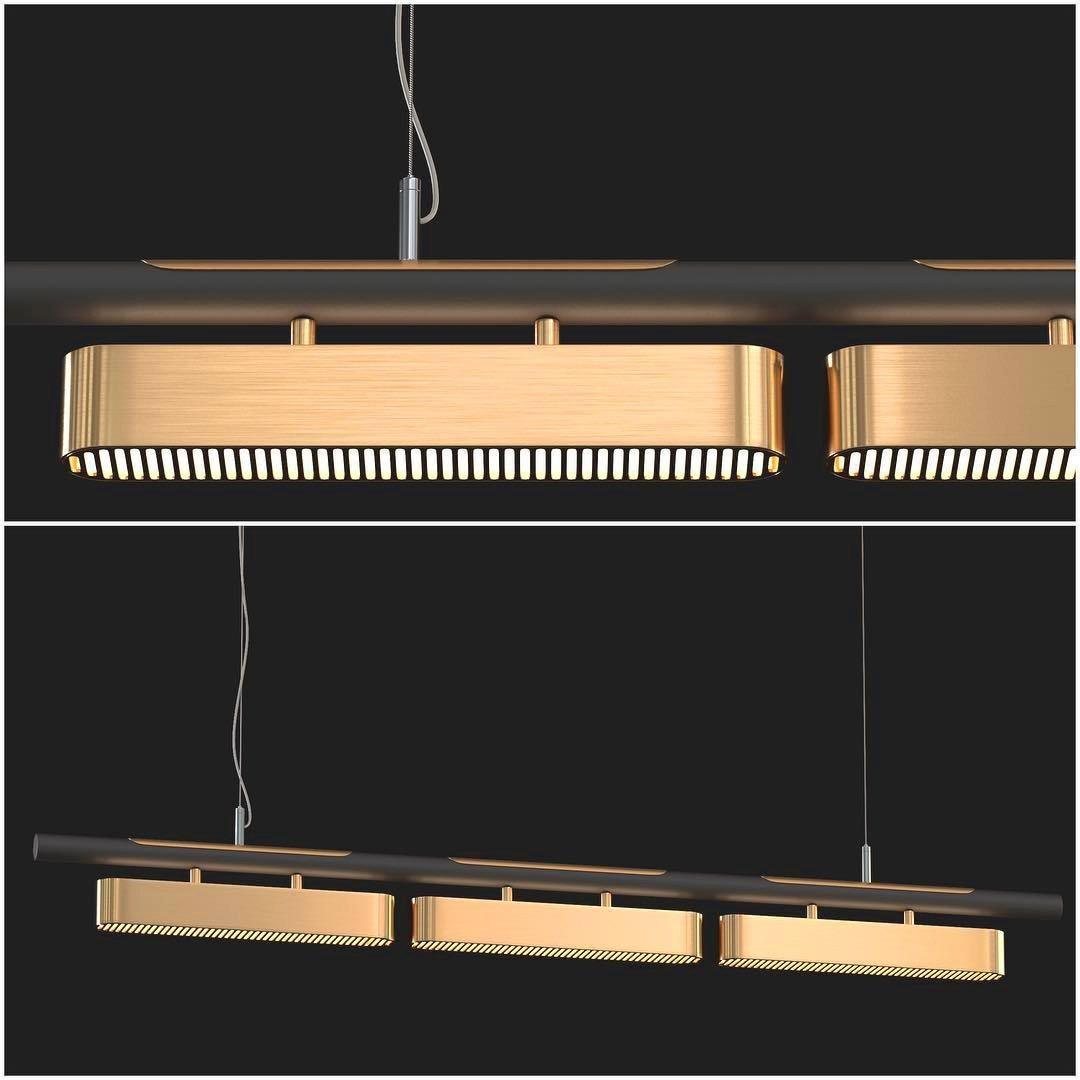 Elarain Suspension minimaliste en laiton - Neutralighting