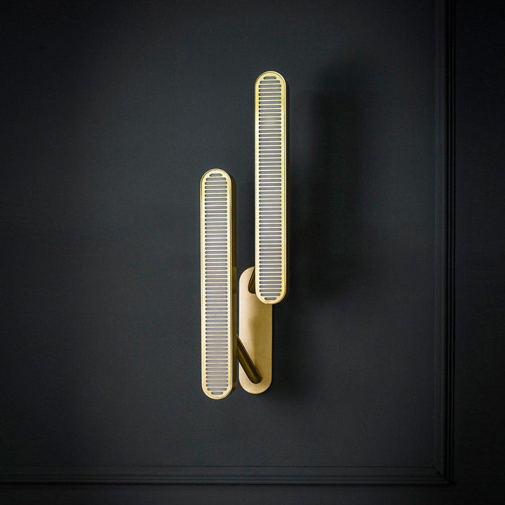 Lustra Lampe Murale en Laiton avec Grille Fendue - Neutralighting