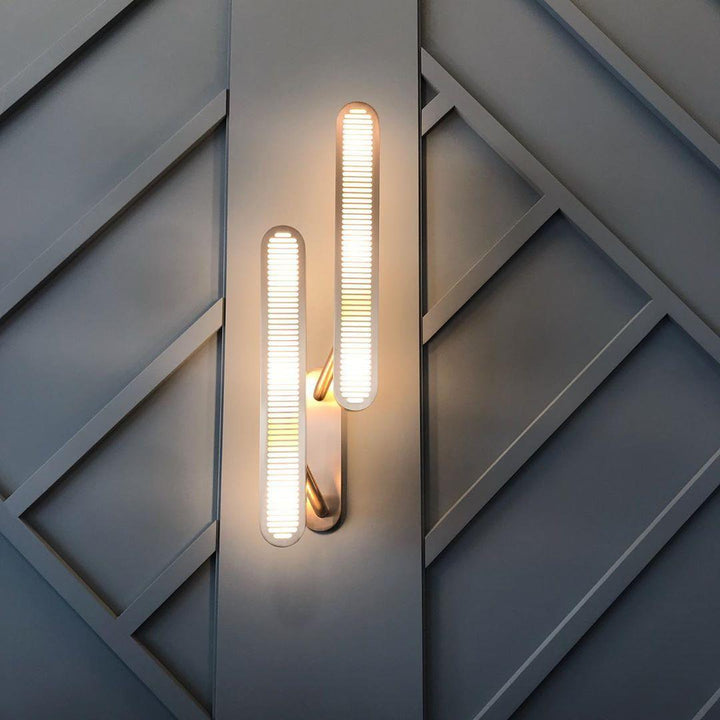 Lustra Lampe Murale en Laiton avec Grille Fendue - Neutralighting