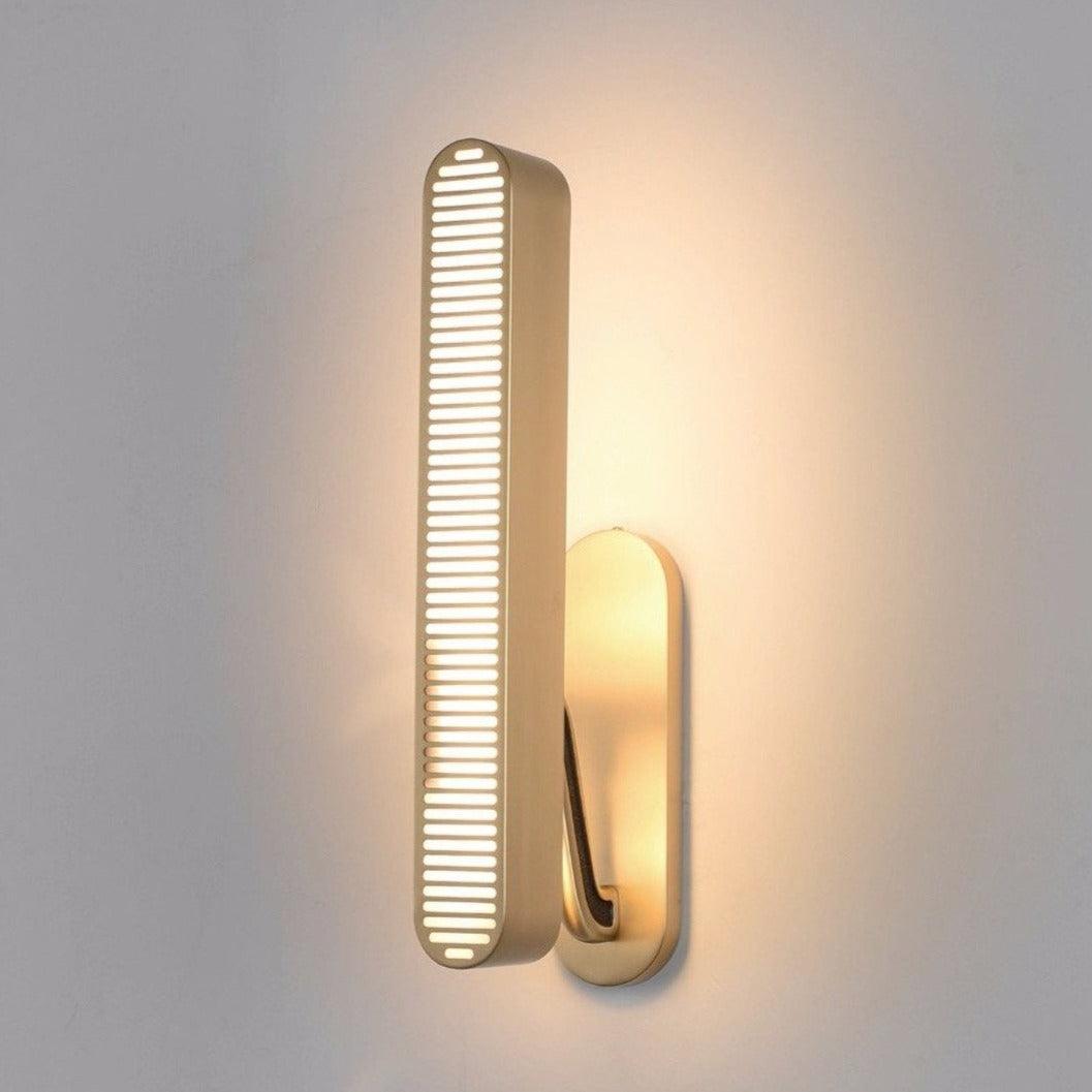 Lustra Lampe Murale en Laiton avec Grille Fendue - Neutralighting