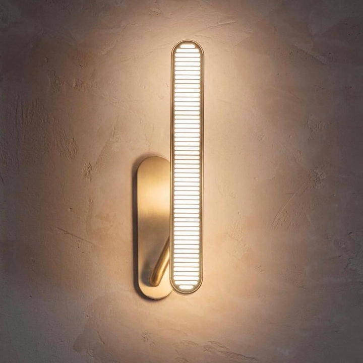 Lustra Lampe Murale en Laiton avec Grille Fendue - Neutralighting