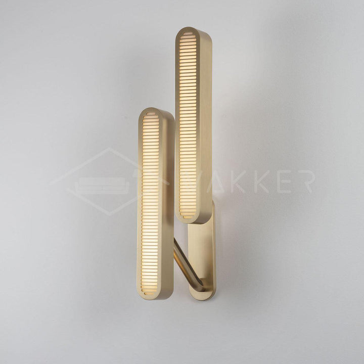 Lustra Lampe Murale en Laiton avec Grille Fendue - Neutralighting