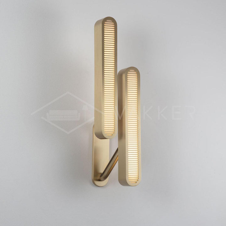 Lustra Lampe Murale en Laiton avec Grille Fendue - Neutralighting