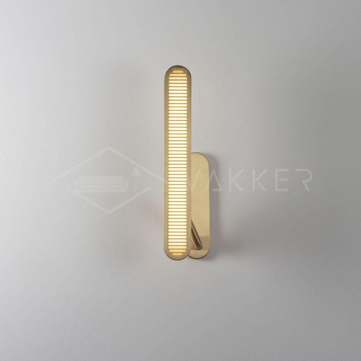 Lustra Lampe Murale en Laiton avec Grille Fendue - Neutralighting