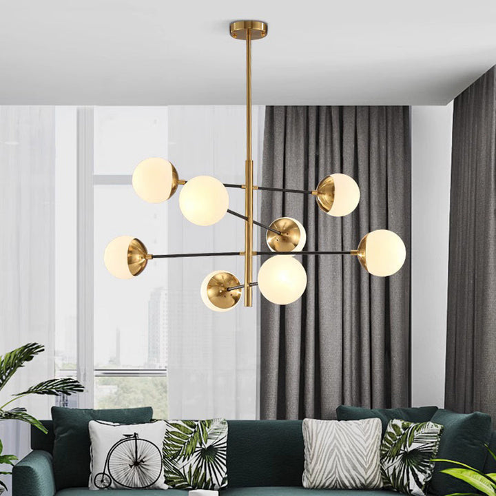 Ultra Chandelier Métal Laiton Verre Minimaliste Moderne - Neutralighting