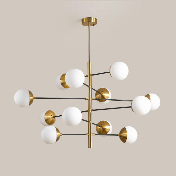 Ultra Chandelier Métal Laiton Verre Minimaliste Moderne - Neutralighting