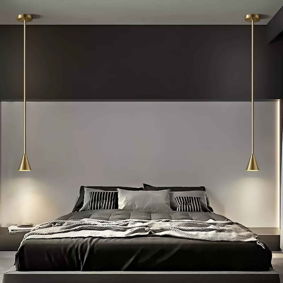Lampe ionSuspension en Laiton – Design Contemporain