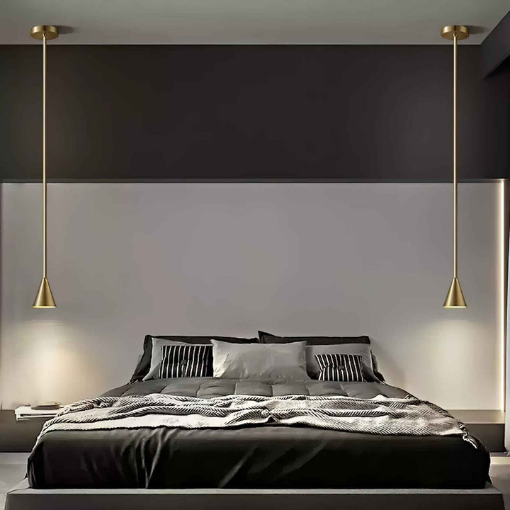 Lampe ionSuspension en Laiton – Design Contemporain