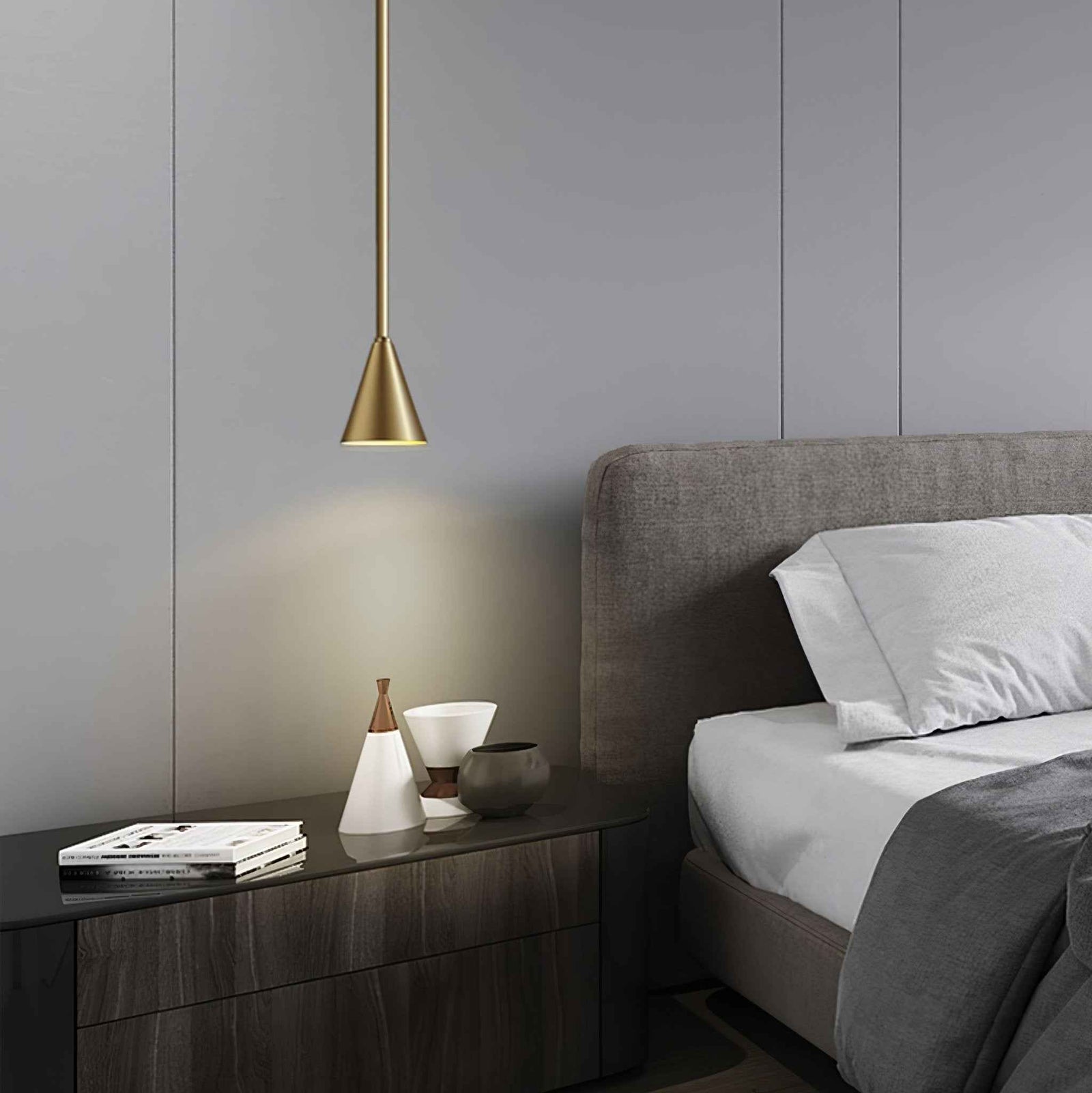 Lampe ionSuspension en Laiton – Design Contemporain