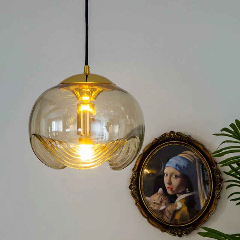 Valentina Design LED Globe Suspension Verre Chambre À Coucher - Neutralighting